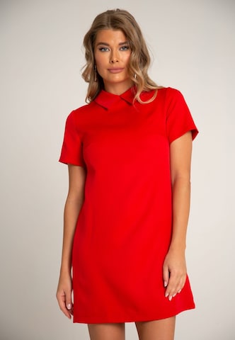 Awesome Apparel Jurk in Rood: voorkant