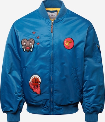 GrimeyPrijelazna jakna - plava boja: prednji dio