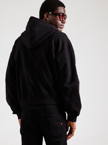 WEEKDAY Sweatjacke in Schwarz