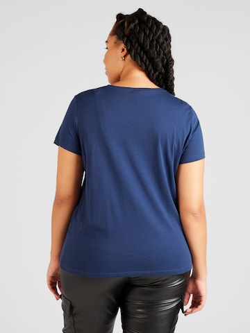 T-shirt 'Frido' ONLY Carmakoma en bleu