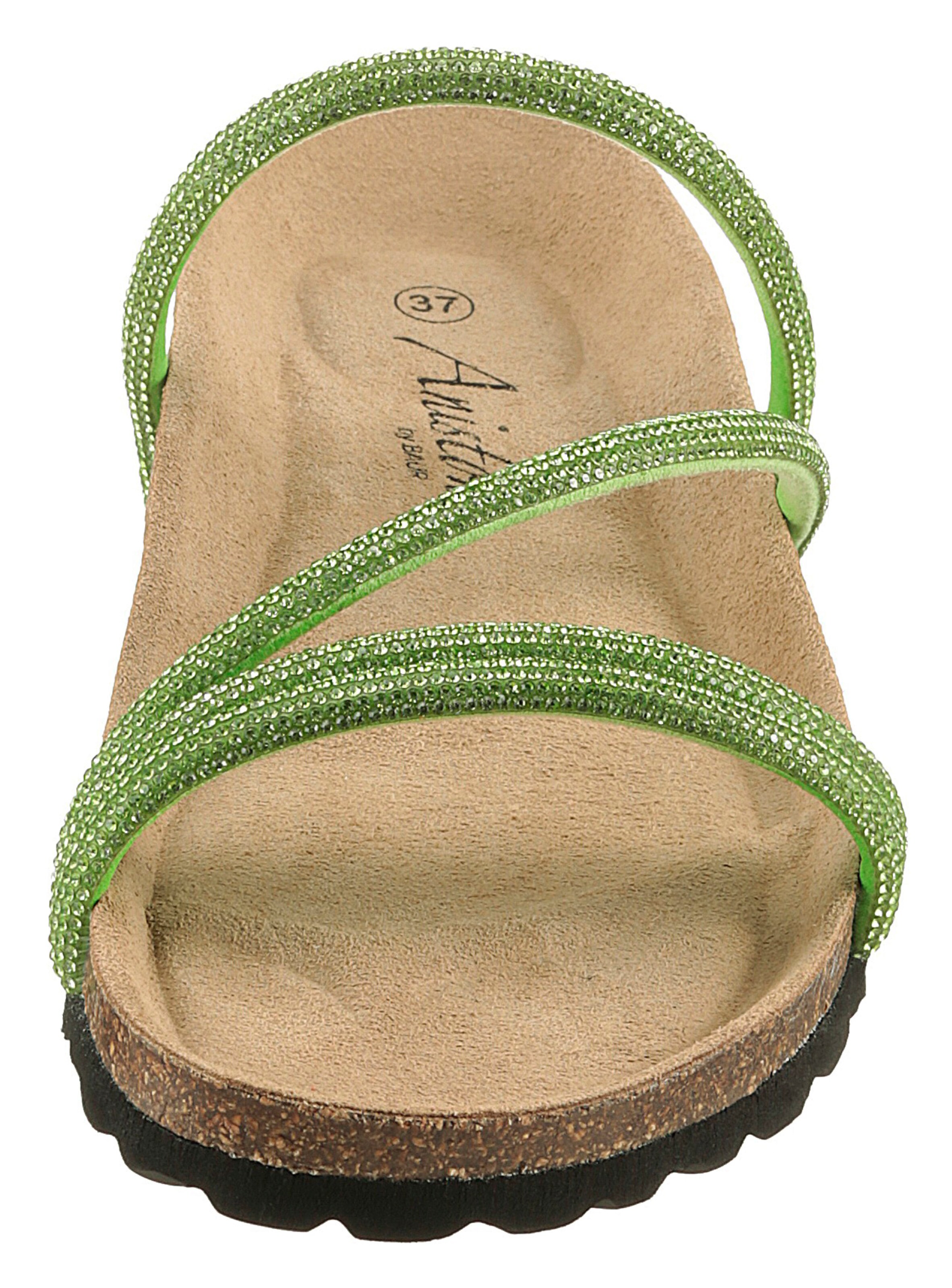 Aniston Strap Sandals in Green
