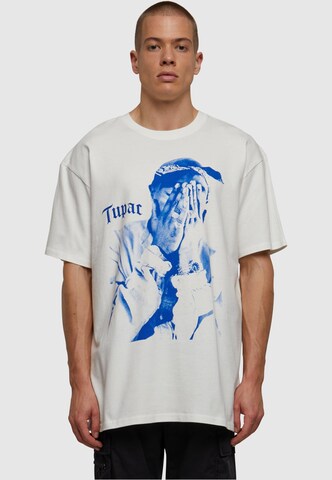 MT Upscale - Camisa '2Pac Me Against The World' em bege: frente