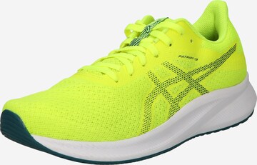 Chaussure de course 'Patriot 13' ASICS en jaune : devant