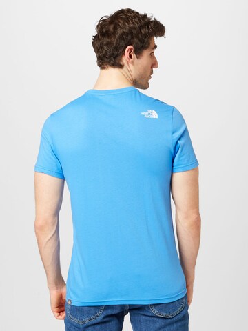 mėlyna THE NORTH FACE Standartinis modelis Marškinėliai 'Simple Dome'