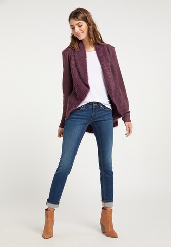 usha FESTIVAL Knit Cardigan in Purple