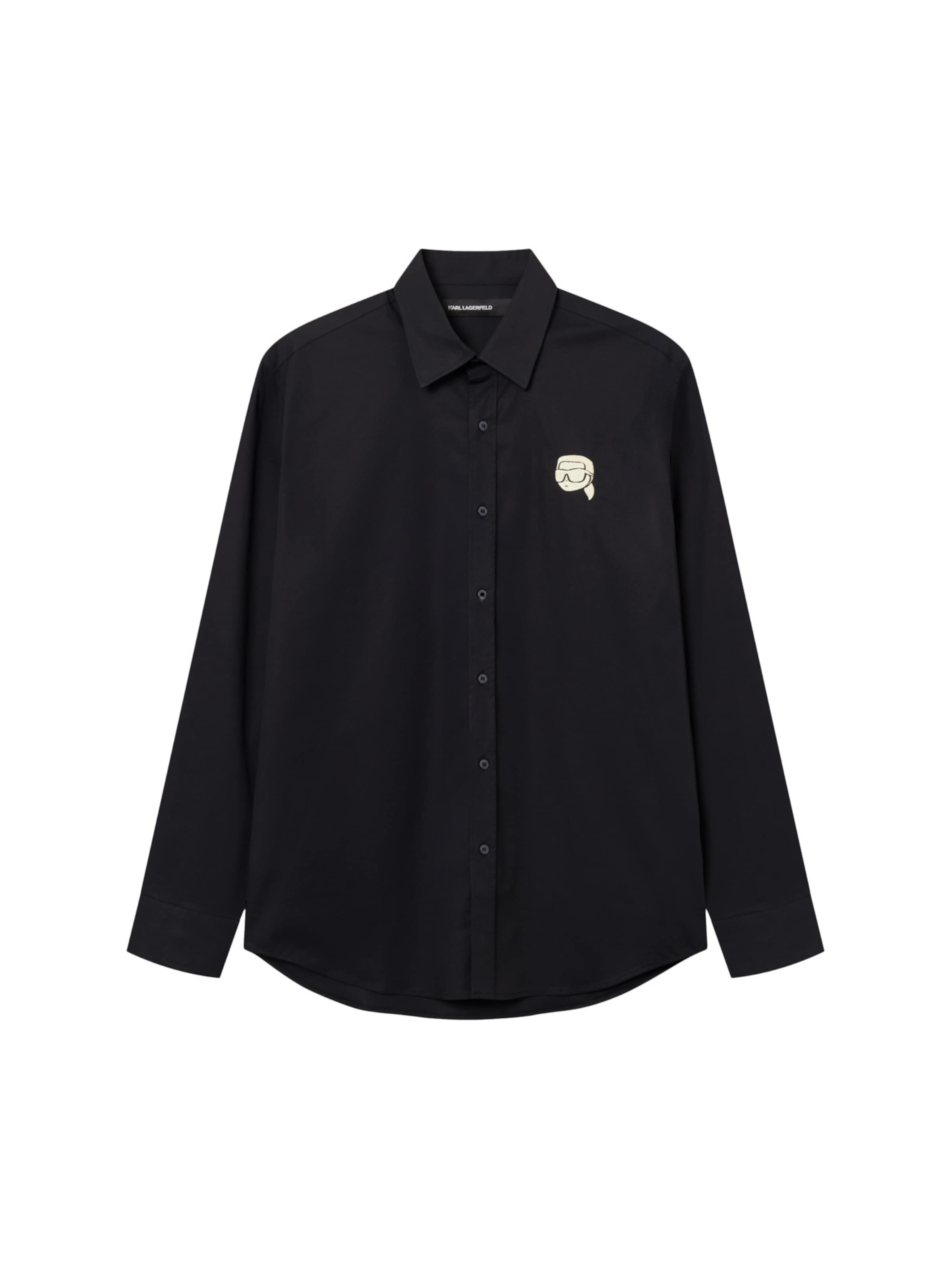 Karl Lagerfeld Button Up Shirt in Blue: front