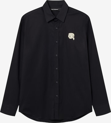 Karl Lagerfeld Comfort Fit Hemd in Blau: Vorderseite