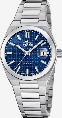 Lotus Analoog horloge in Blauw: voorkant