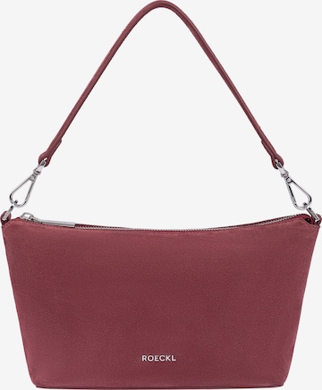 Roeckl Schoudertas 'GAIA UMHÄNGETASCHE VELOUR SMALL' in Rood: voorkant