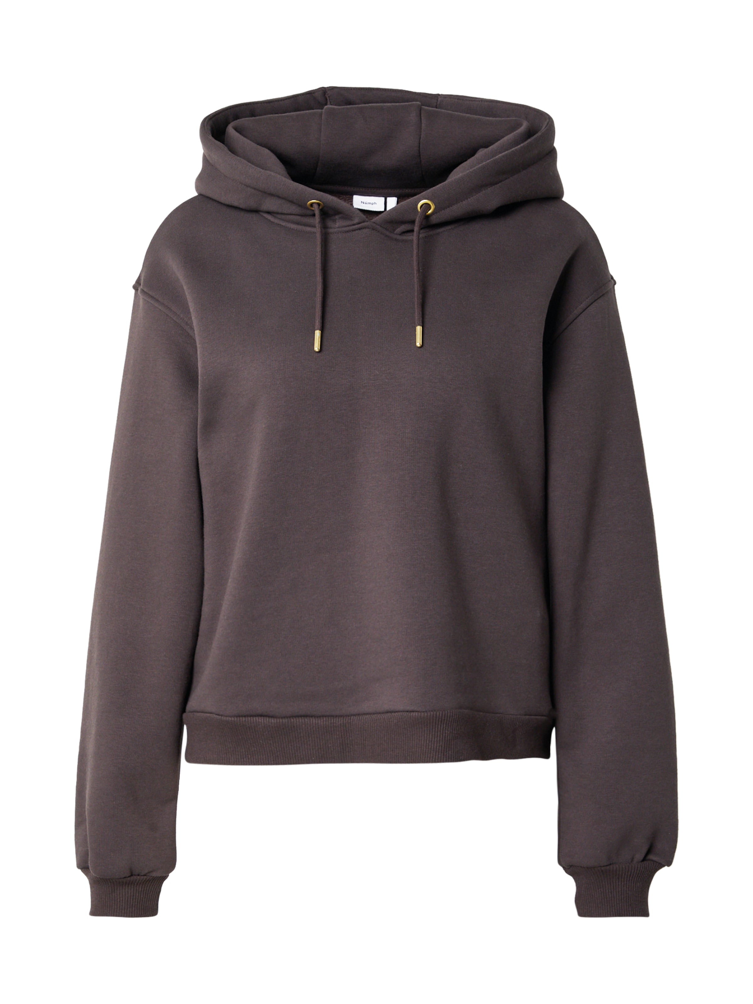 NÜMPH Sweatshirt 'TYRA' i brun: framsida