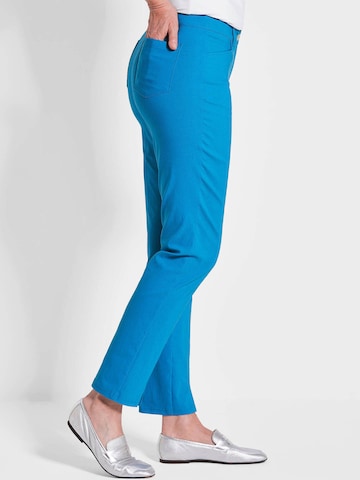 Goldner Slimfit Broek in Blauw