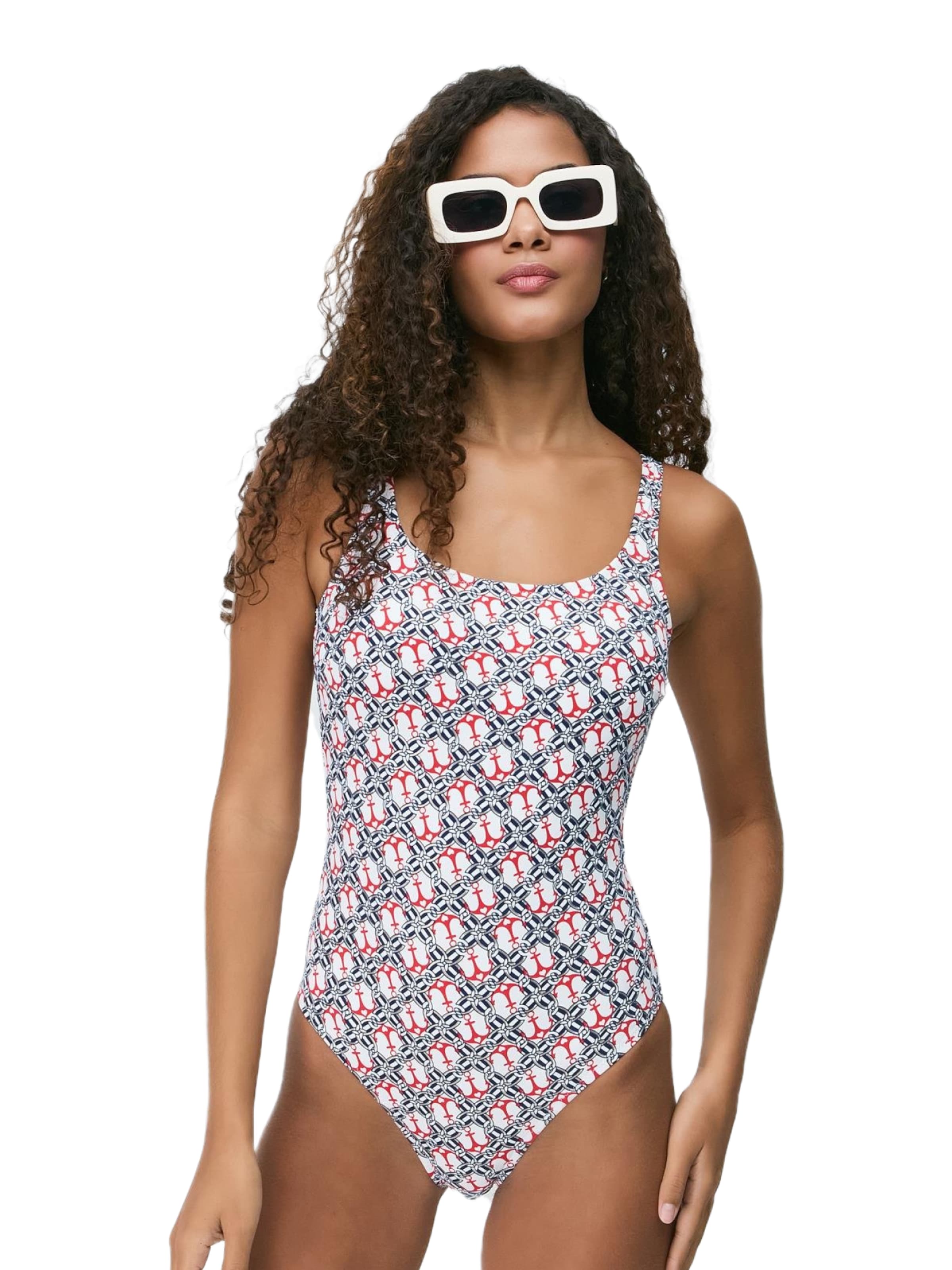 C&City Bustier Badpak in Blauw: voorkant