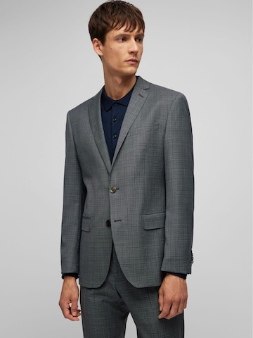 HECHTER PARIS Slim fit Business Blazer in Grey: front