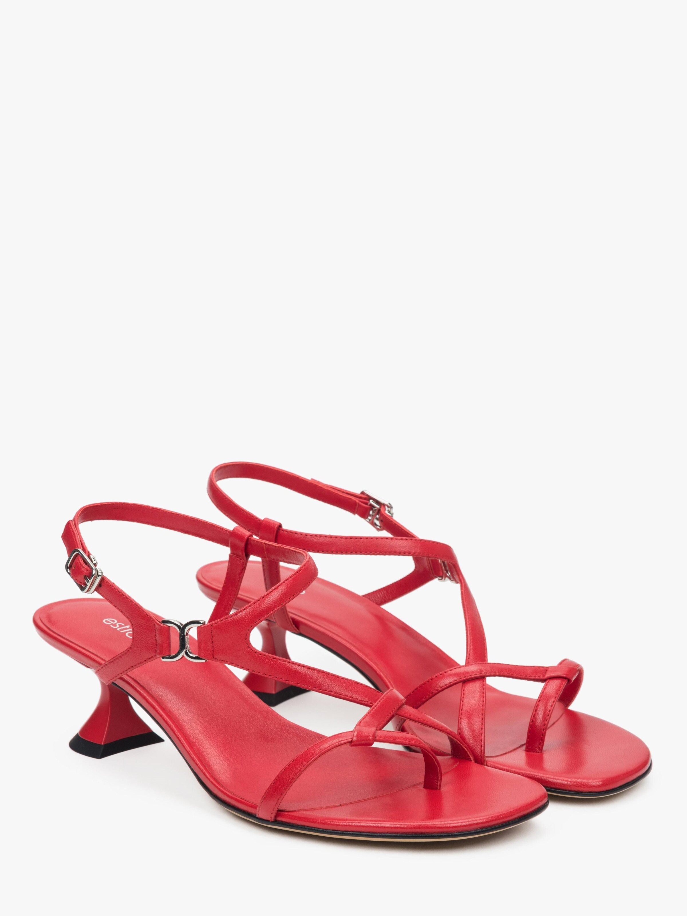 Estro Sandals '013-9' in Red