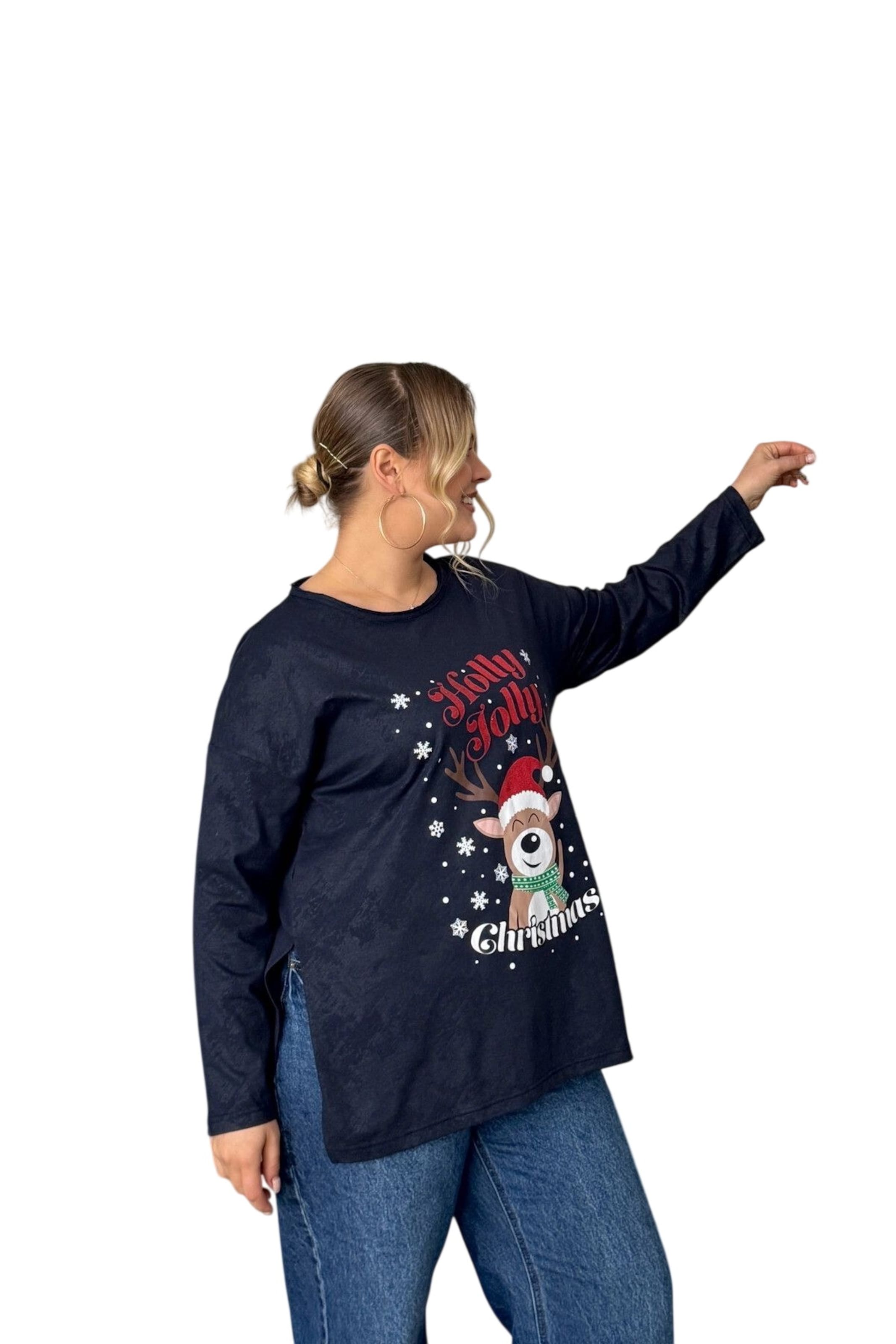 Stil Diva Sweatshirt in Blauw