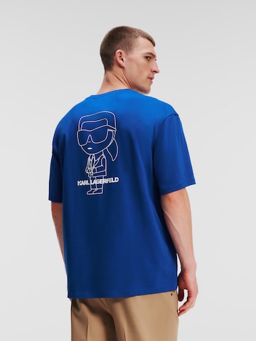 Karl Lagerfeld T-Shirt 'Ikonik' in Blau