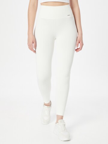 aim'n Skinny Sportbroek 'Luxe' in Wit: voorkant