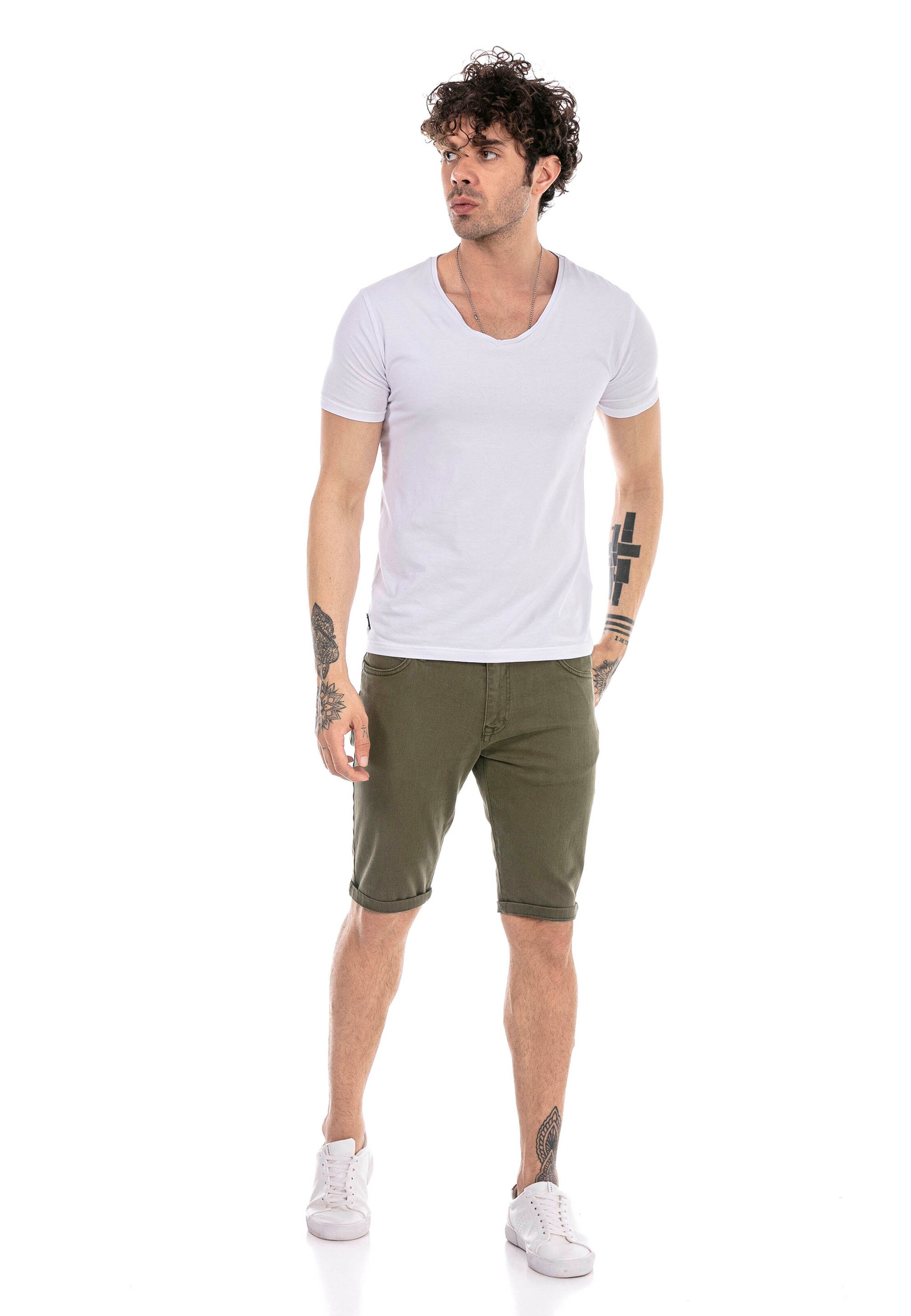Männer Hosen Redbridge Chinoshort 'Rayleigh' in Khaki - IZ87520 Männer Hosen Redbridge Chinoshort 'Rayleigh' in Khaki - IZ87520