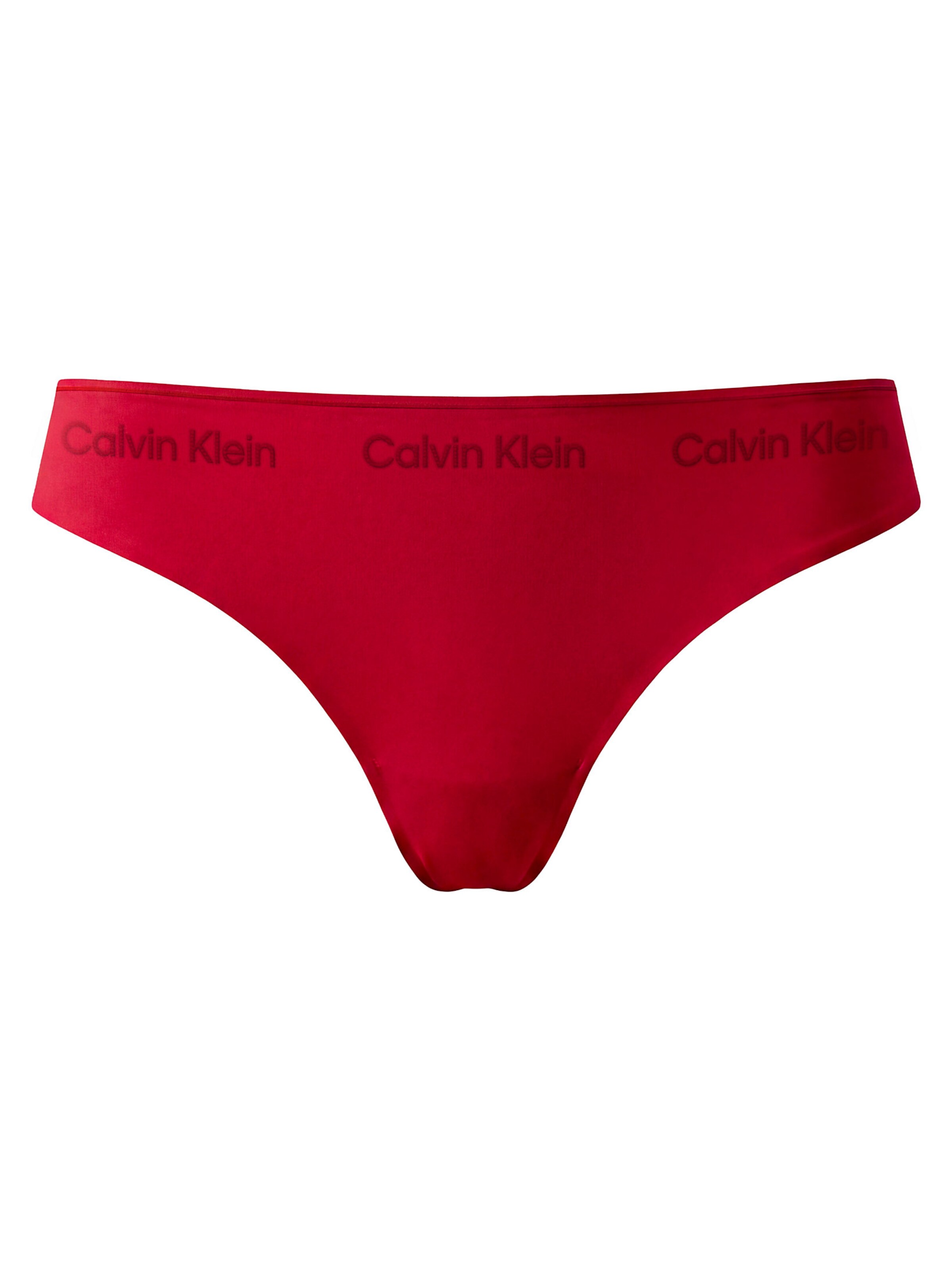 String Calvin Klein en rouge : devant