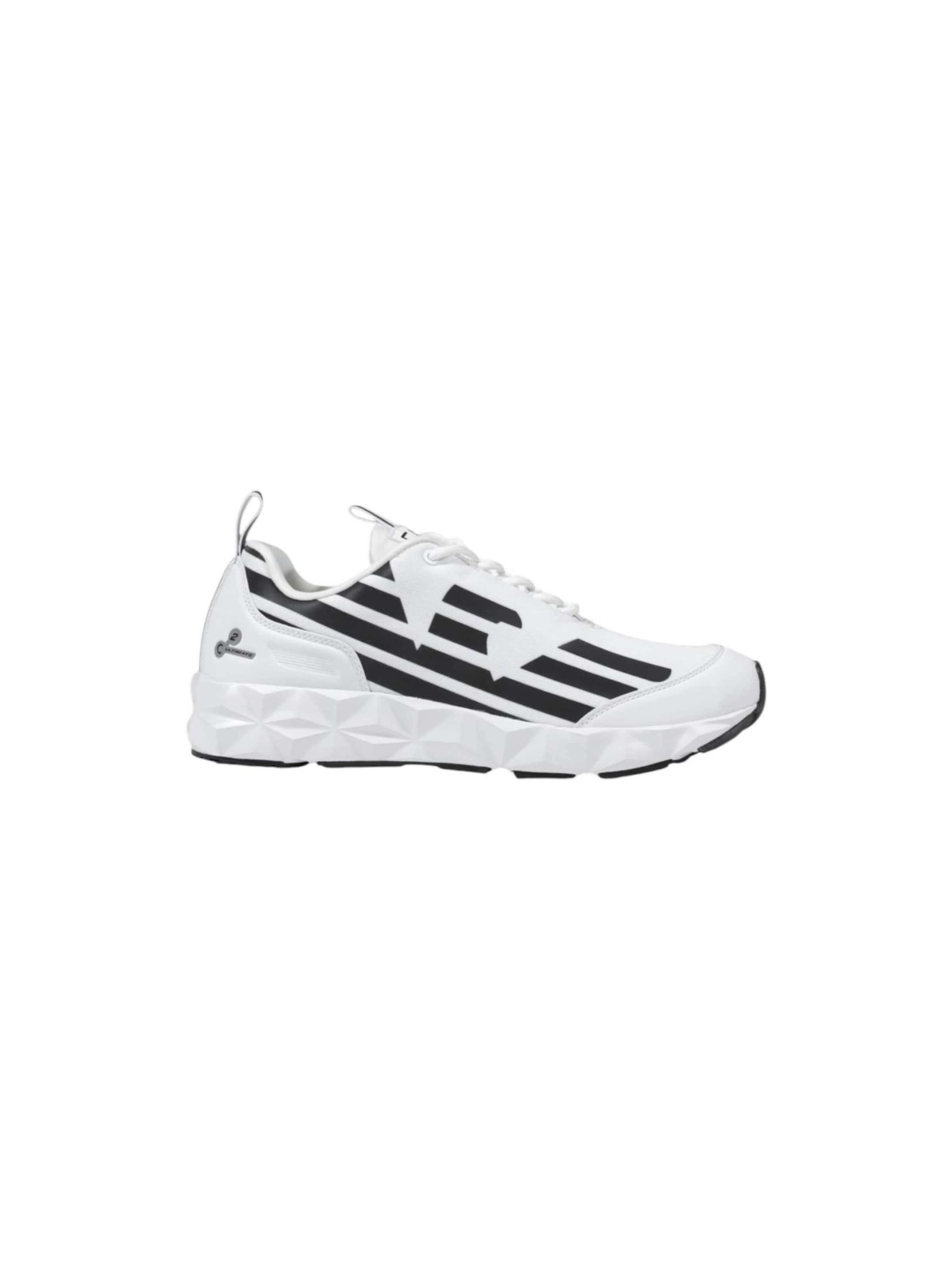 EA7 Emporio Armani - Zapatillas deportivas bajas 'X8X217 XK433' en blanco: frente
