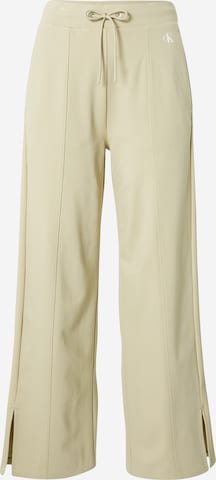 Calvin Klein Jeans Zvonové kalhoty Kalhoty – zelená: přední strana