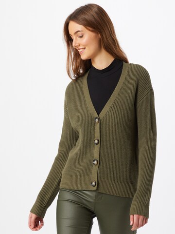 PIECES Knit cardigan 'KARIE' in Green: front