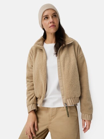 CAMEL ACTIVE Teddy Blouson mit Stehkragen und 2-Wege-Reißverschluss in Beige