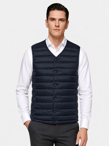 ALLTHEMEN Vest 'Stichlinie' in Blue