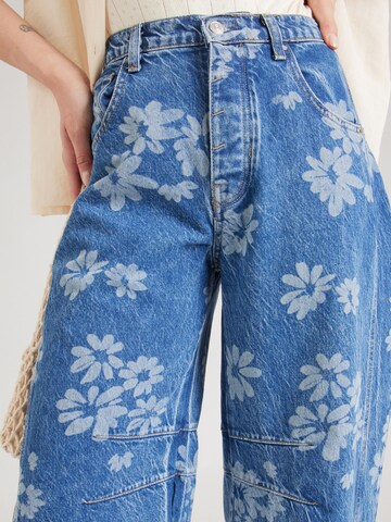 Baggy Jeans 'GOOD LUCK' di Free People in blu