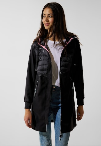 STREET ONE Winter Coat in Black: front