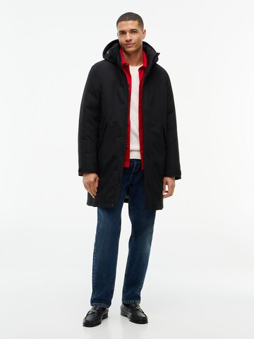 TOMMY HILFIGER Tussenparka in Zwart: voorkant