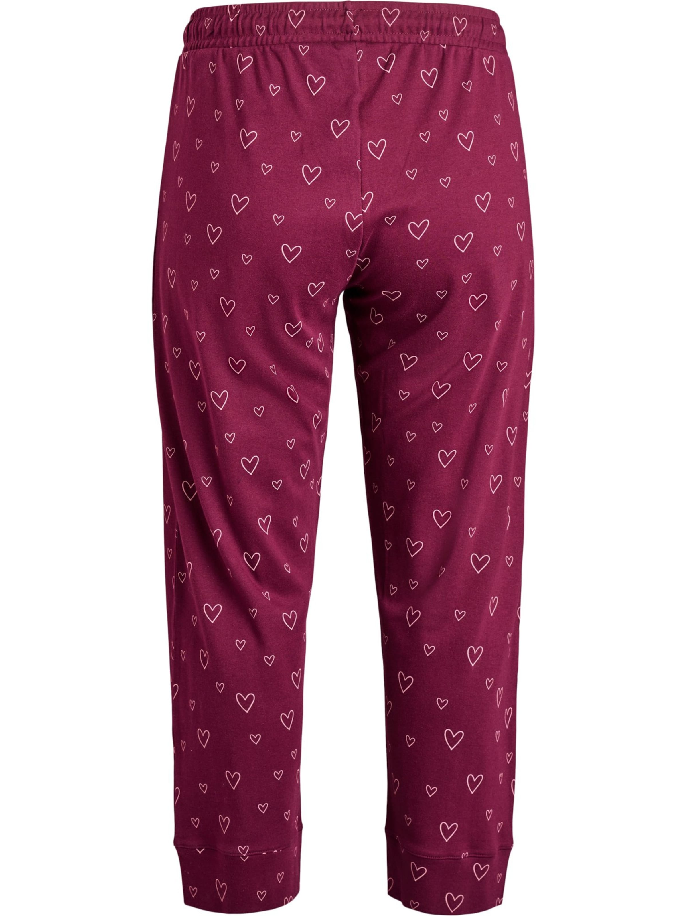 Zizzi - Calças de pijama 'Mtanji' em vermelho