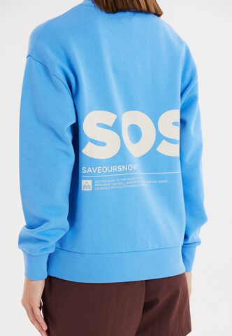 SOS Sweatshirt in Blau