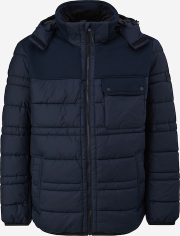 s.Oliver Men Big Sizes Winter Jacket in Blue: front