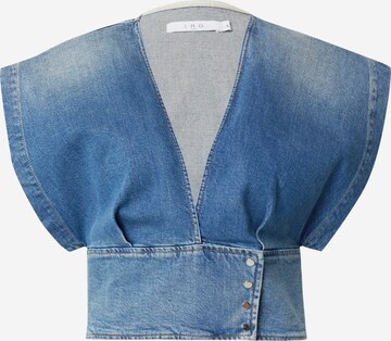 IRO Blouse in Blauw: voorkant