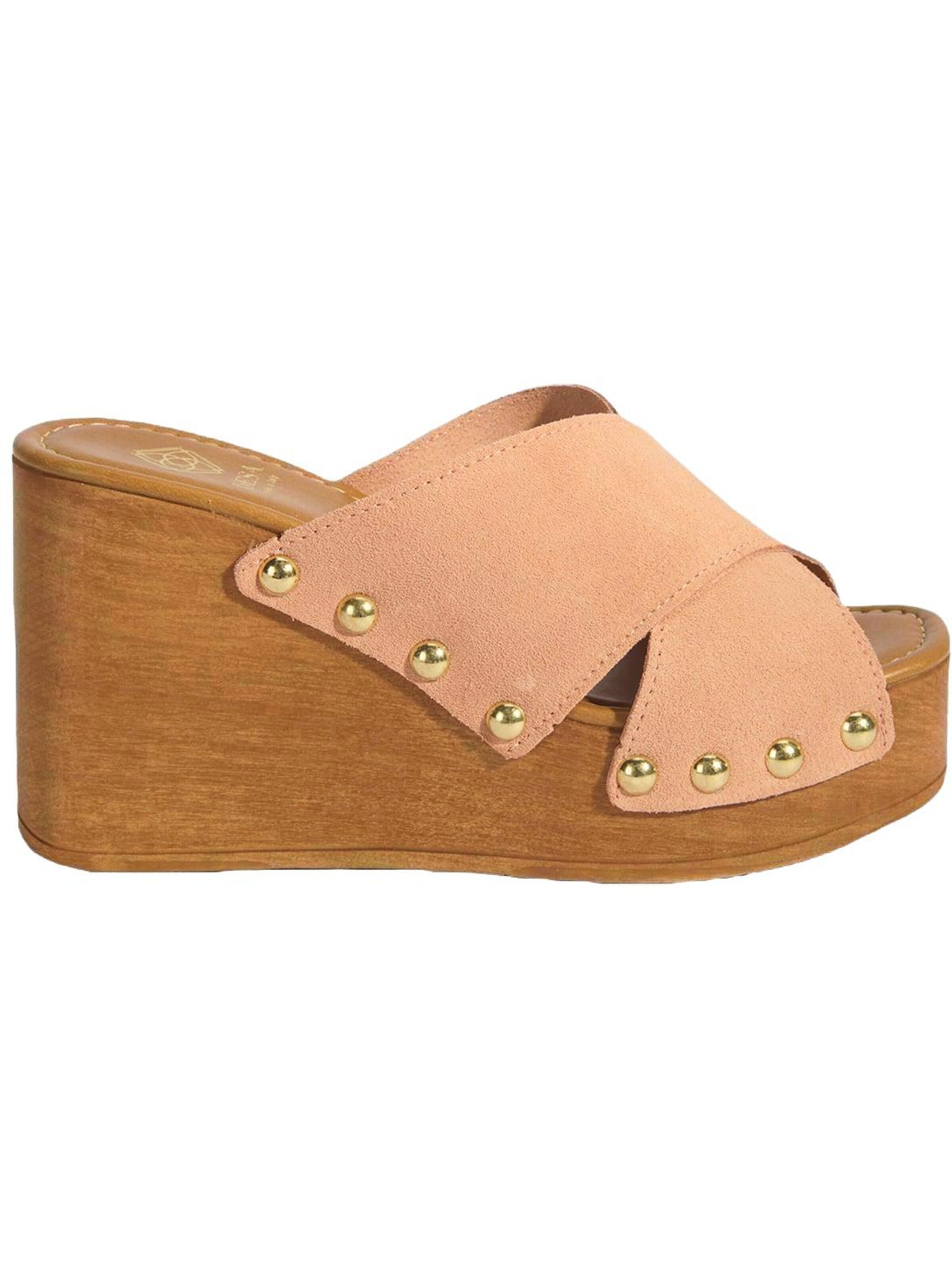 Desa Huisschoenen 'Keilpantoffeln' in Roze