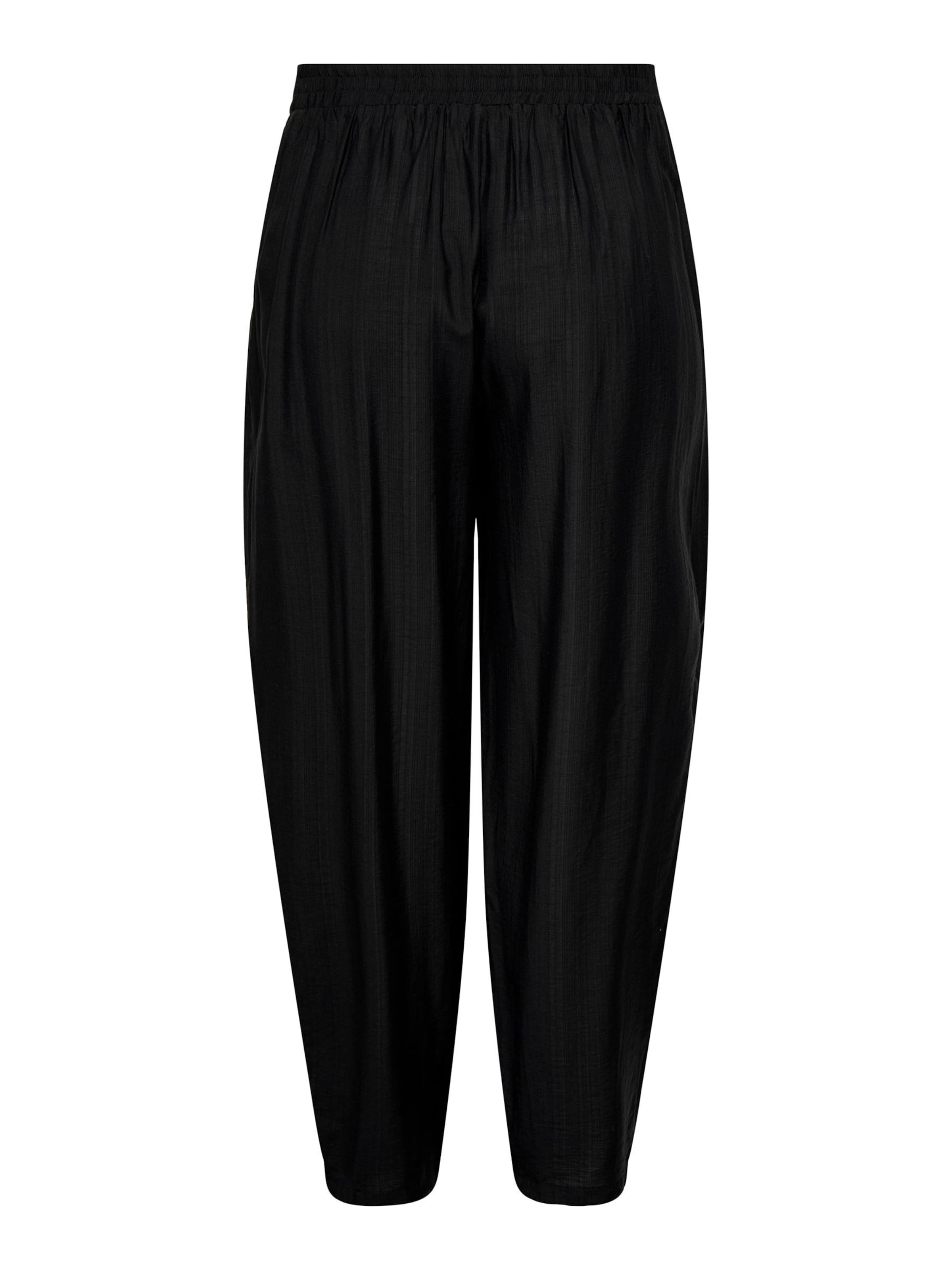 ONLY Carmakoma - Barrel Pantalón plisado 'CARJoanna' en negro