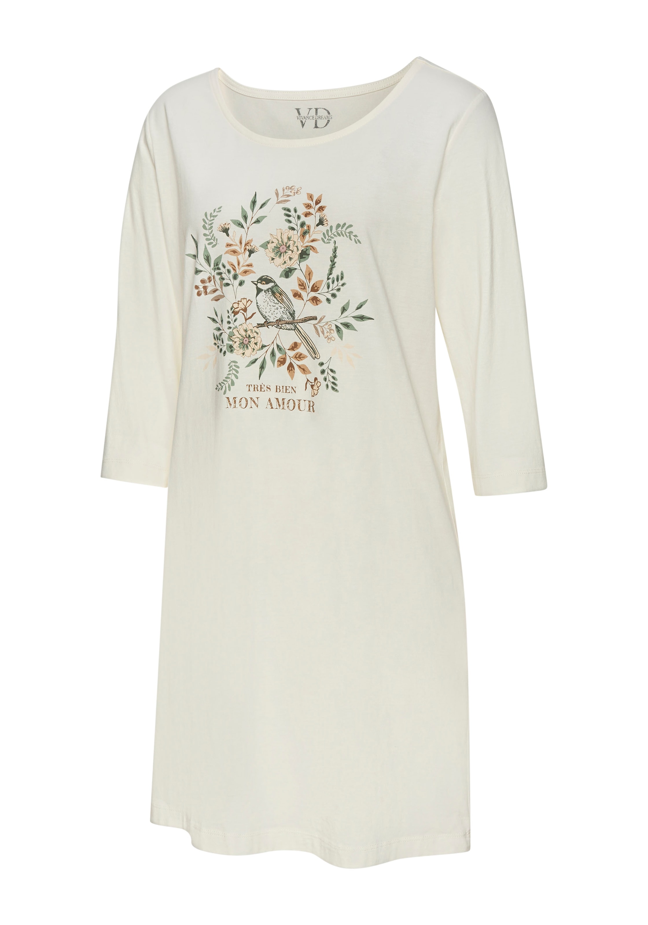 VIVANCE Nachthemd in Beige