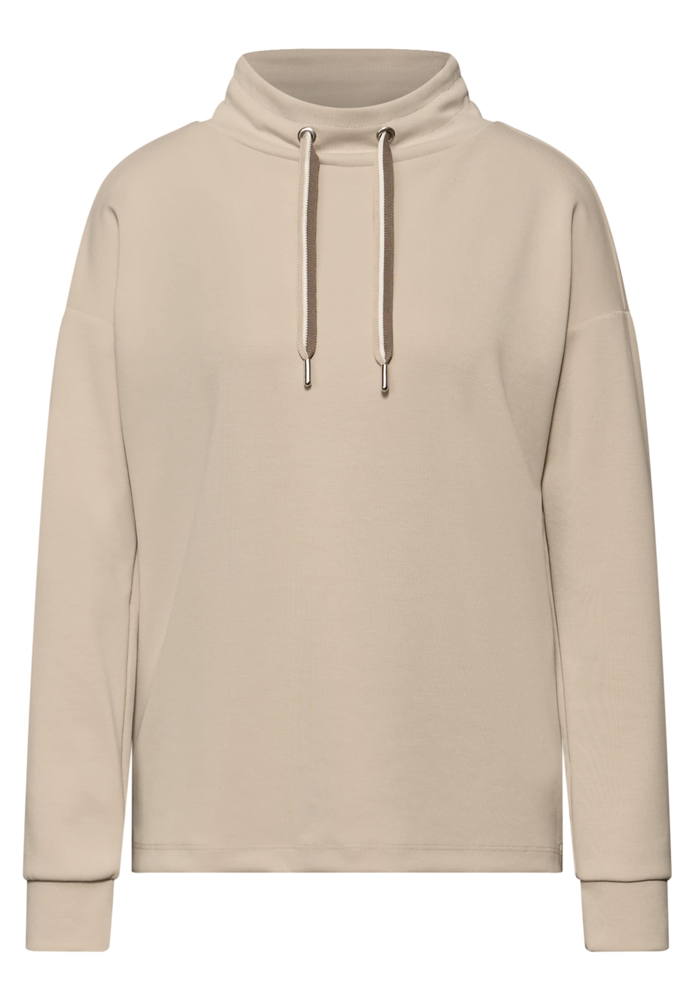 STREET ONE Sweatshirt in Beige: front