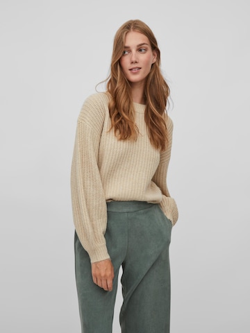 Pull-over 'Felo' VILA en beige : devant