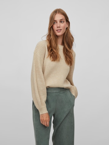 VILA Sweater 'Felo' in Beige: front