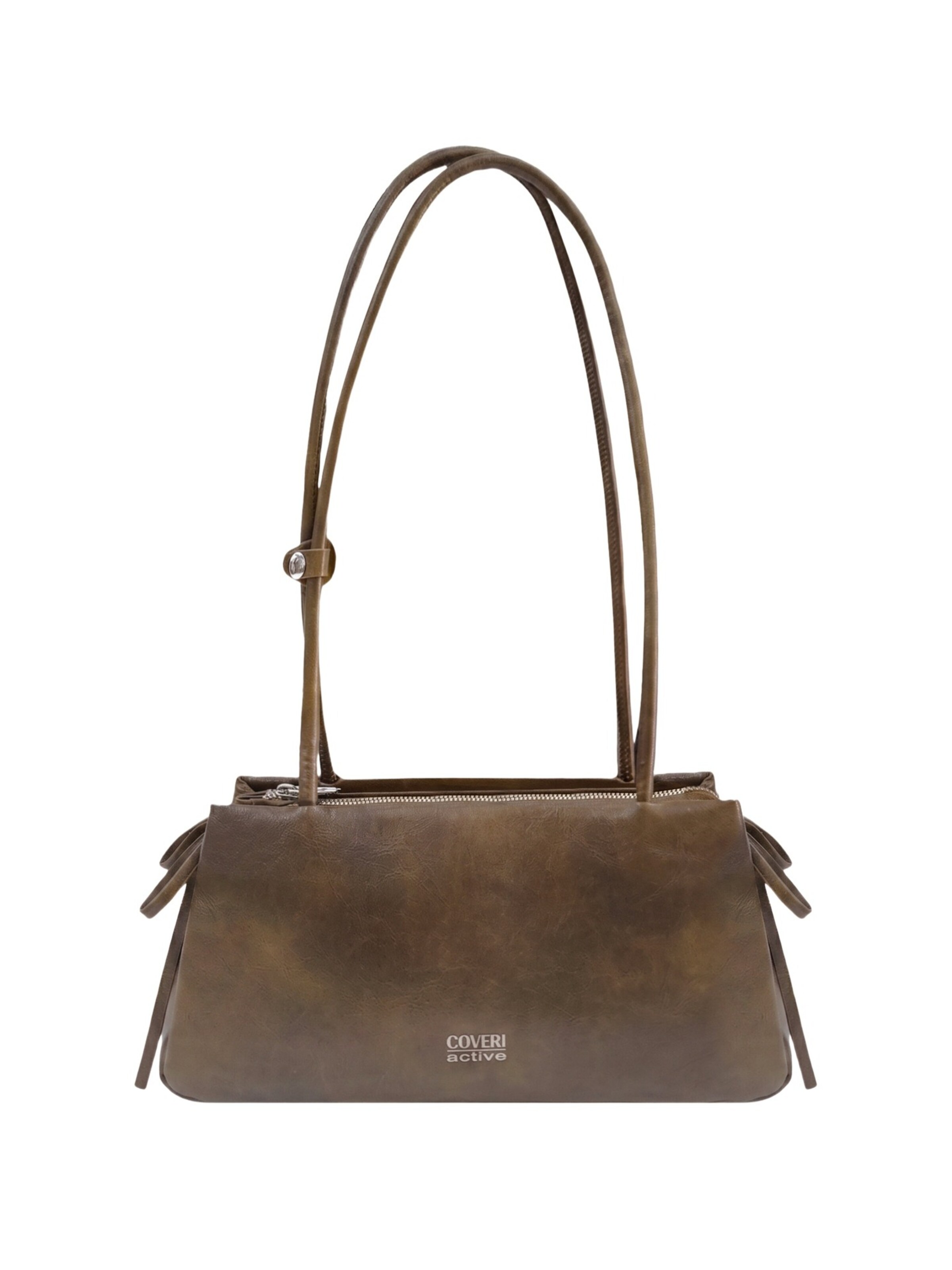 Borsa a spalla di Coveri in beige: frontale