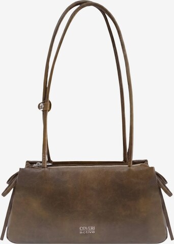 Borsa a spalla di Coveri in beige: frontale