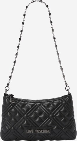 Love Moschino Schultertasche in Schwarz: predná strana