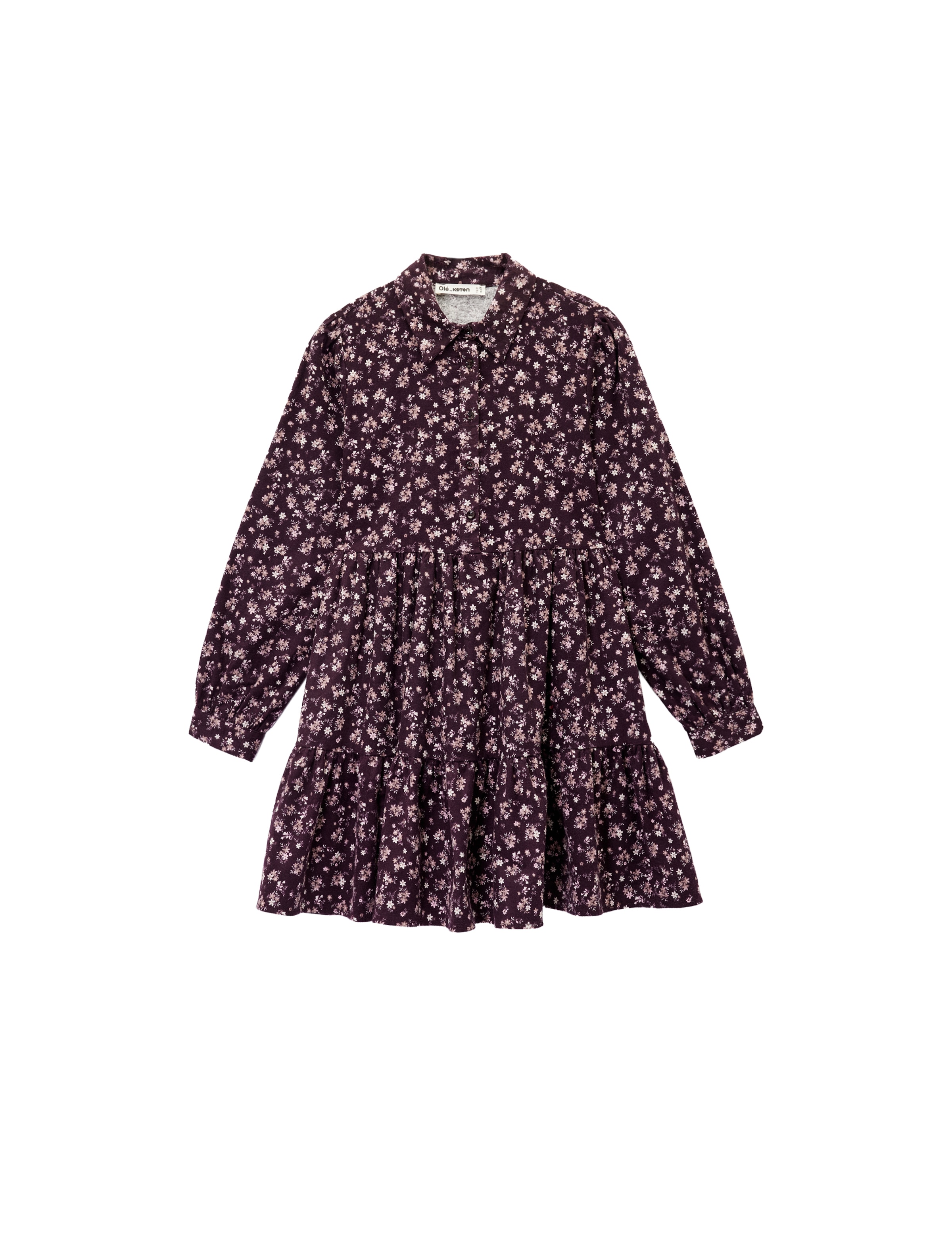 Koton Shirt dress in Brown: front