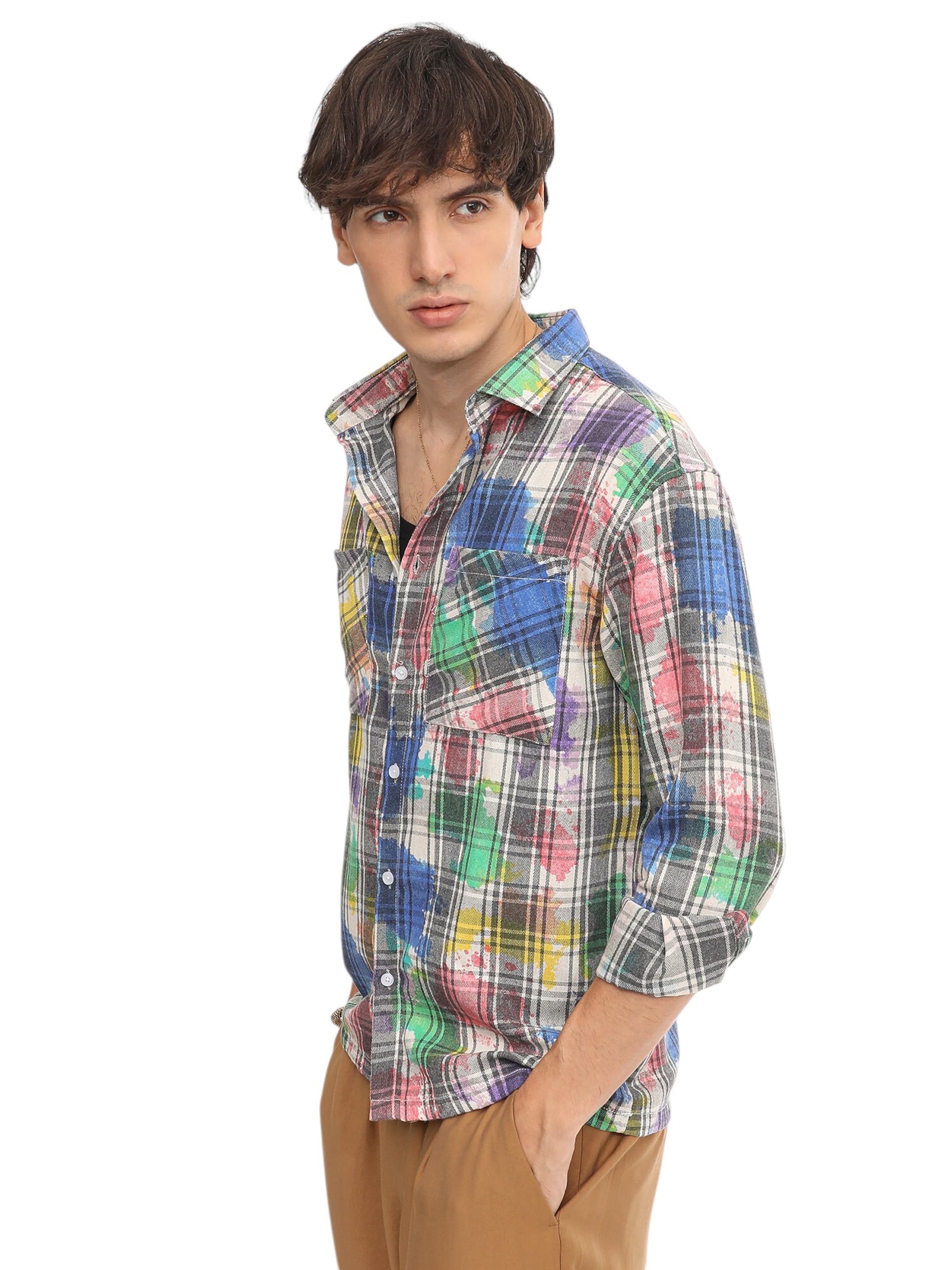 Campus Sutra Regular fit Πουκάμισο ' Tikvah ' σε ανάμεικτα χρώματα