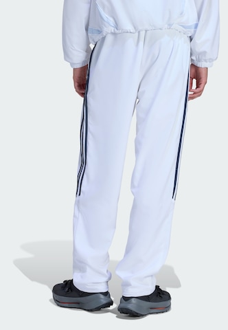 ADIDAS ORIGINALS Loose fit Trousers 'Teamgeist Adicolor' in White