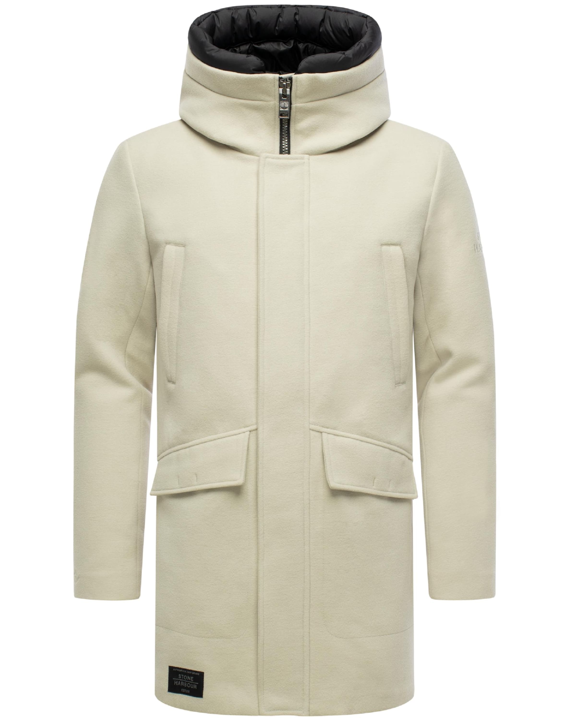 STONE HARBOUR Χειμερινό παλτό 'Fenroos' σε γκρι: μπροστά