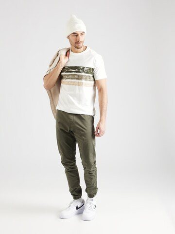 INDICODE JEANS T-Shirts 'Carson' in Beige