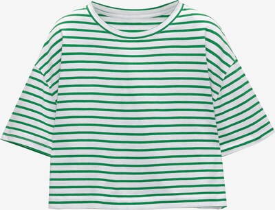 Pull&Bear T-Shirt in grün / weiß, Produktansicht